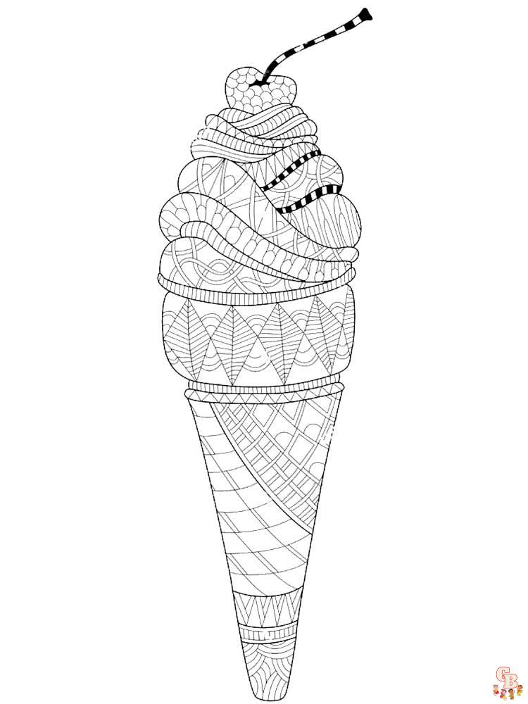 Coloriage glaces