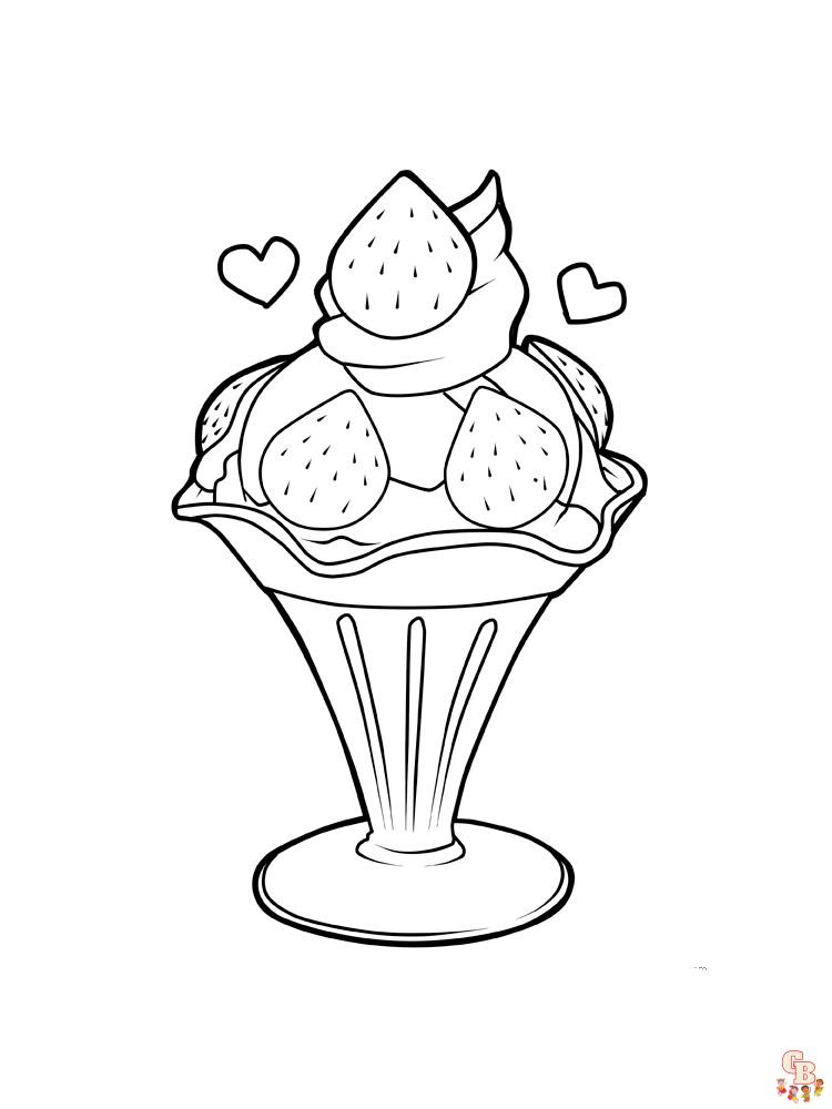 Coloriage glaces