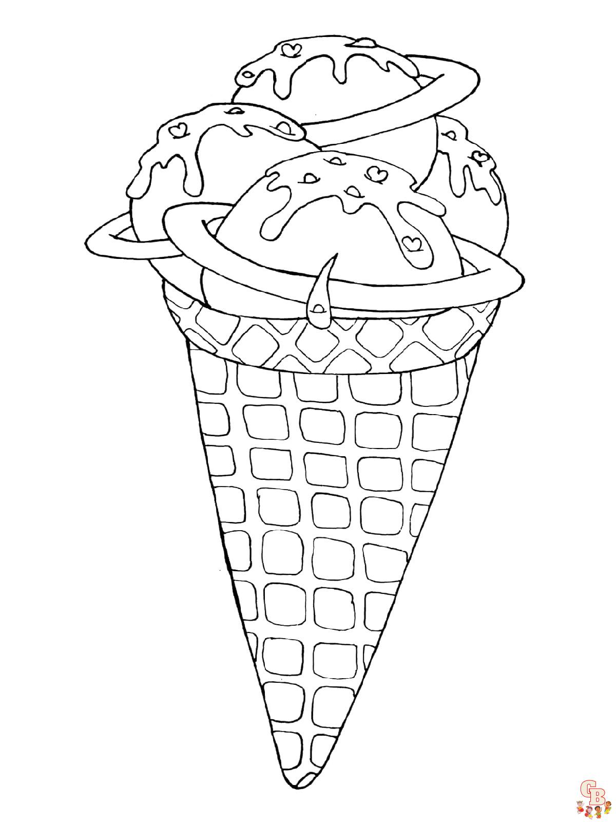 Coloriage glaces