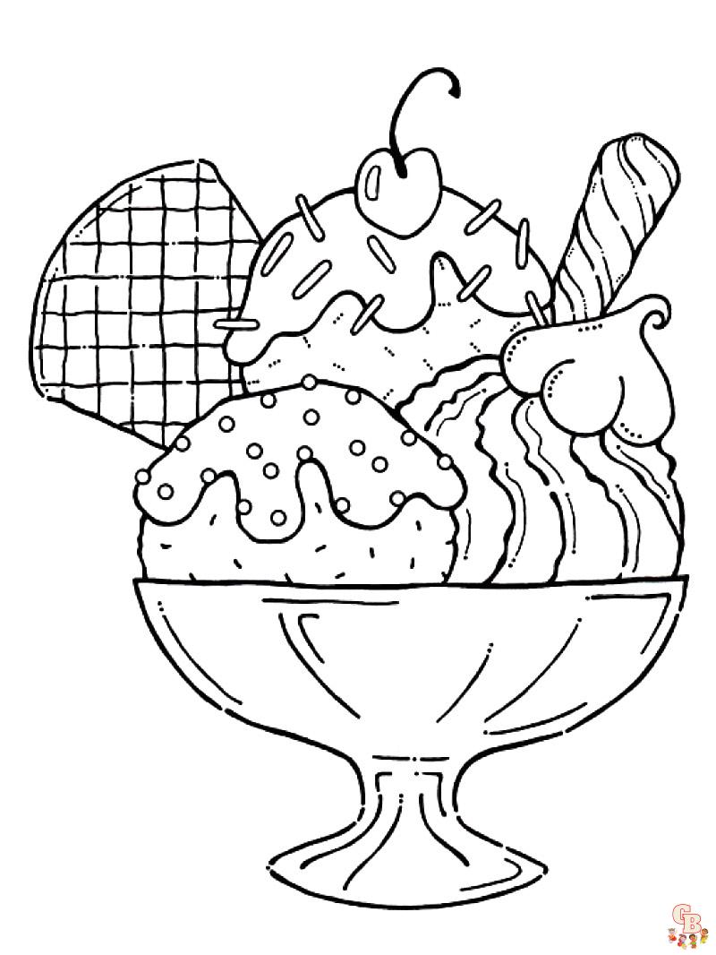 Coloriage glaces