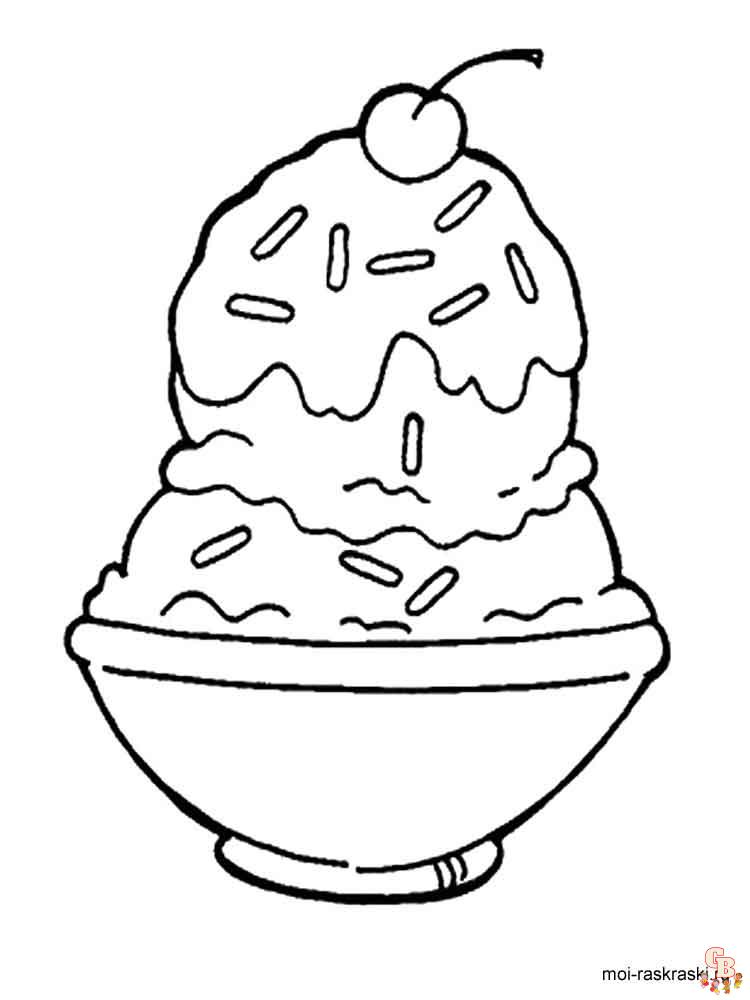 Coloriage glaces