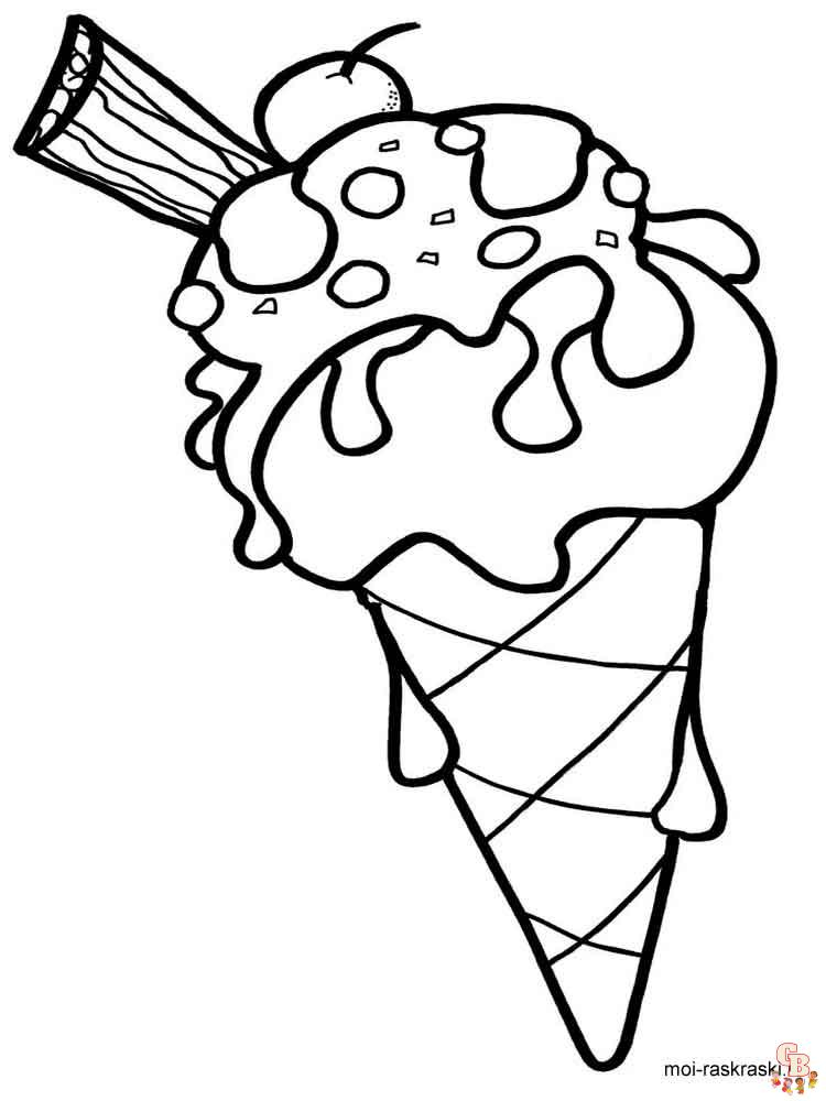 Coloriage glaces