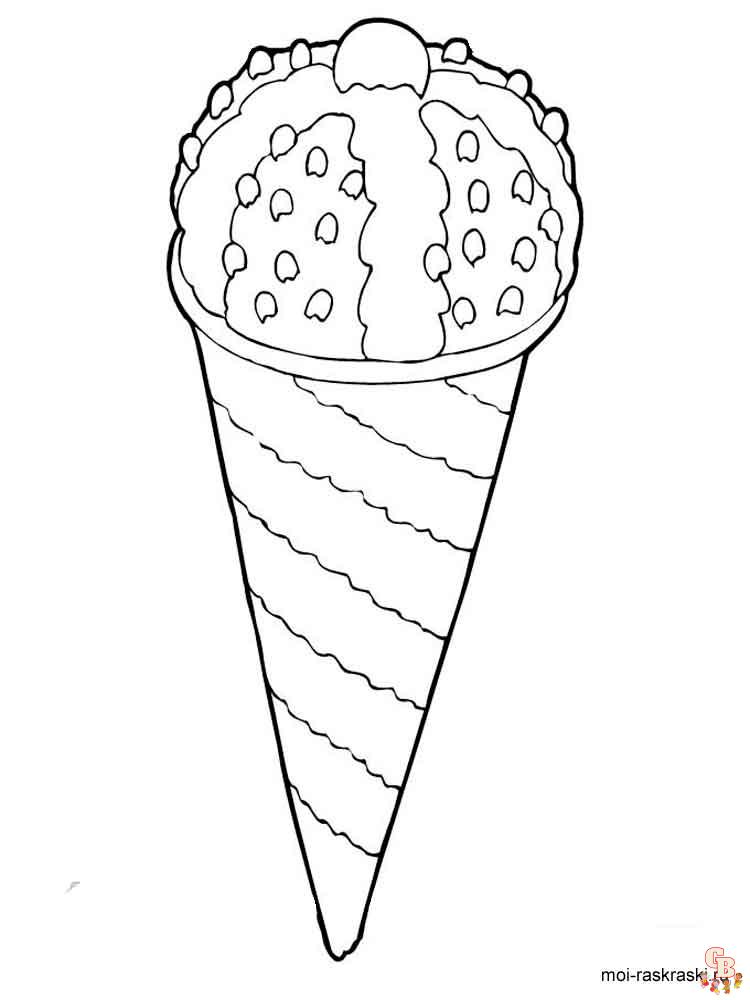 Coloriage glaces