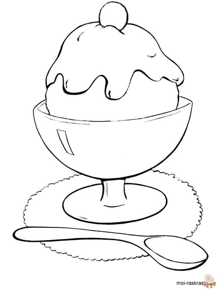 Coloriage glaces