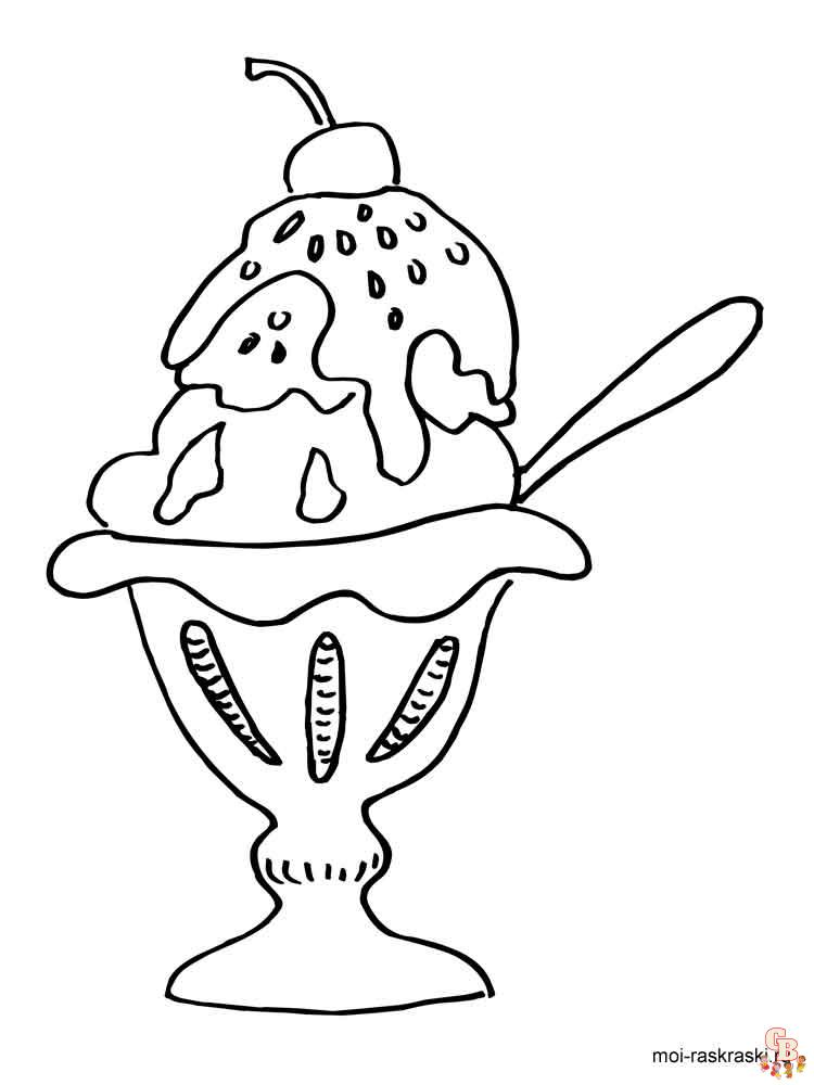 Coloriage glaces