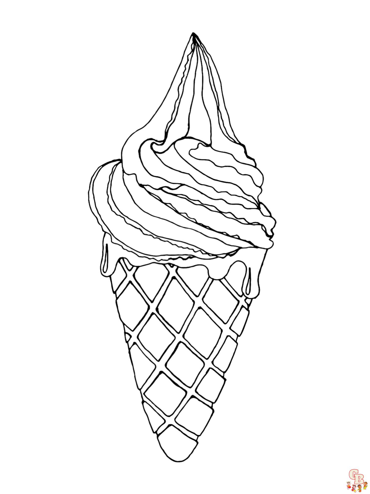 Coloriage glaces