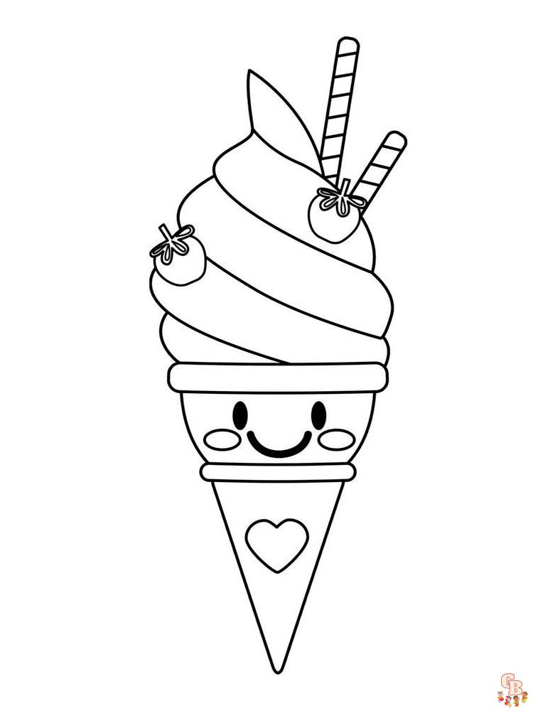 Coloriage glaces