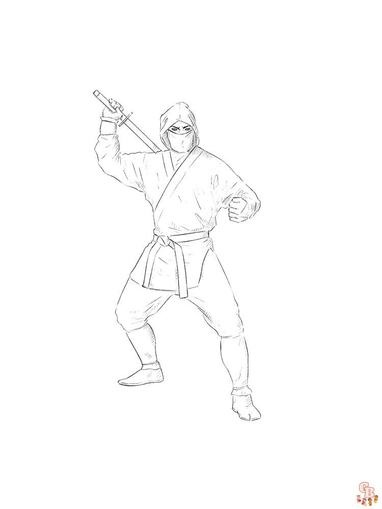 Coloriage ninja