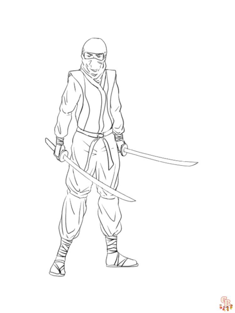 Coloriage ninja