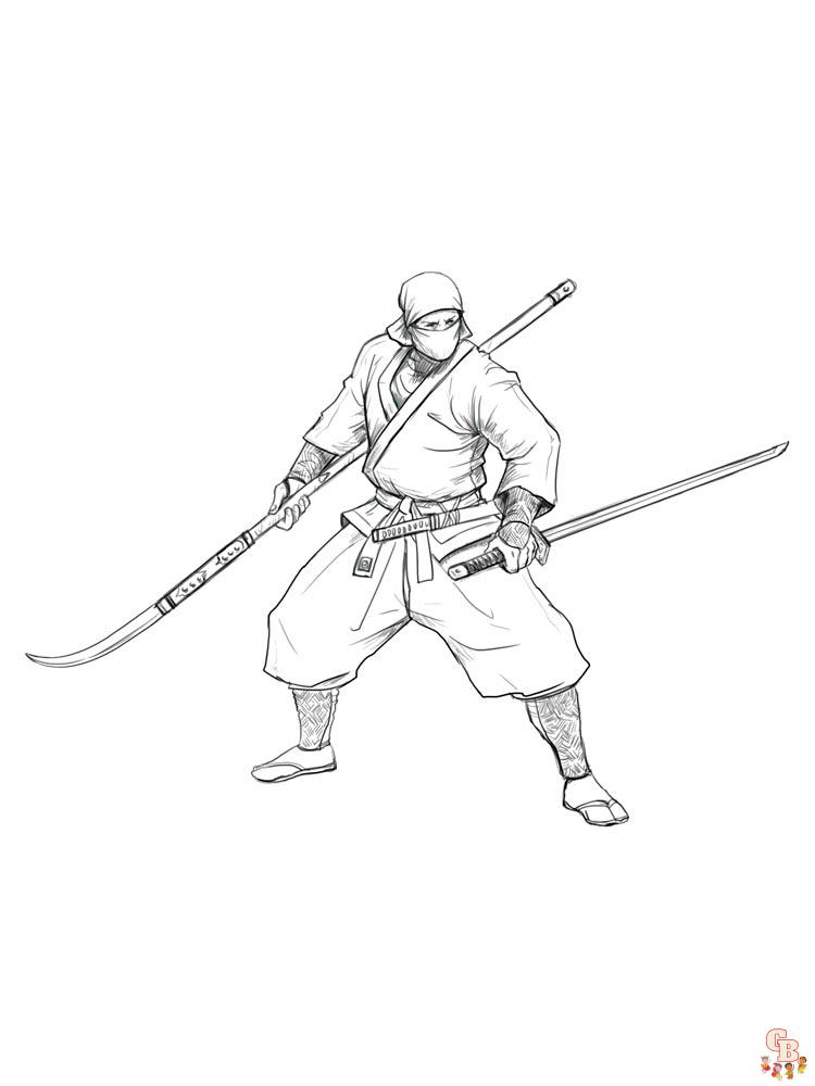 Coloriage ninja