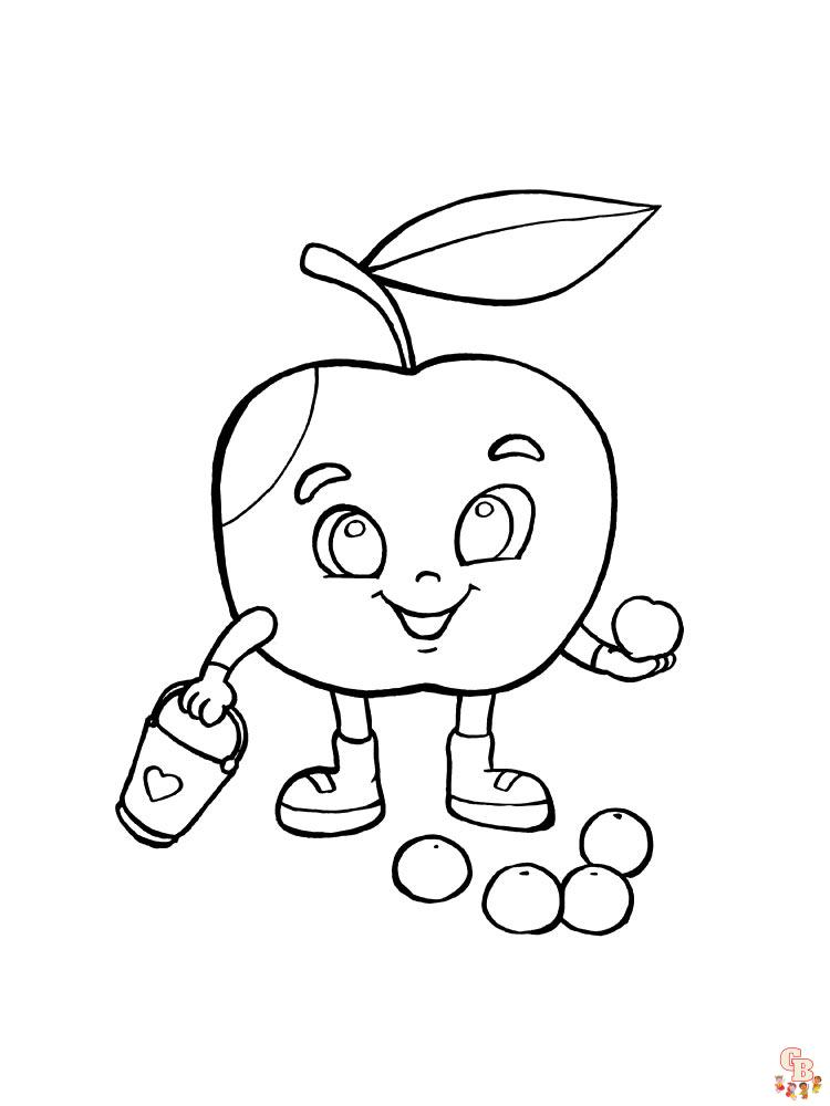 Coloriage pomme