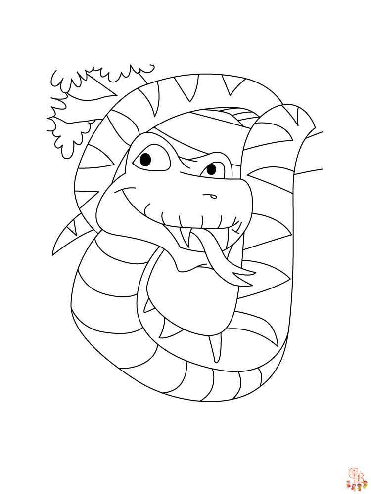 Coloriage serpent