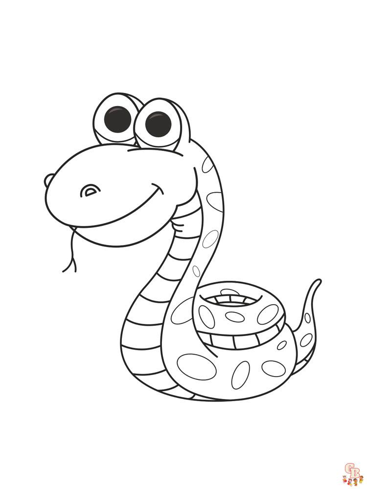 Coloriage serpent