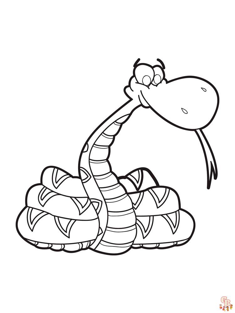 Coloriage serpent