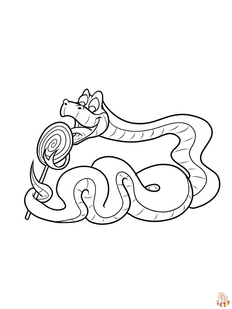 Coloriage serpent