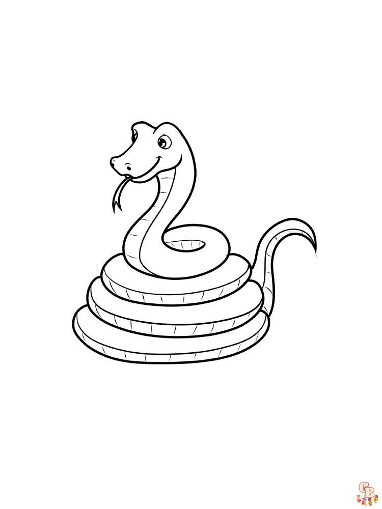 Coloriage serpent