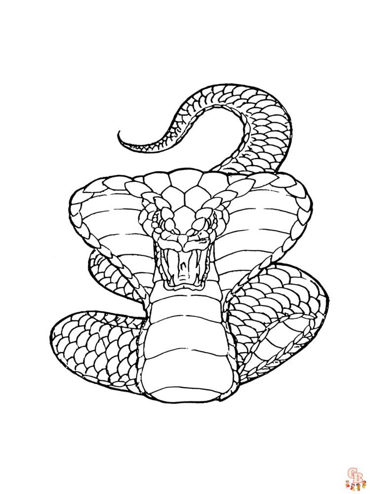 Coloriage serpent