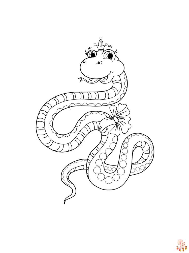 Coloriage serpent