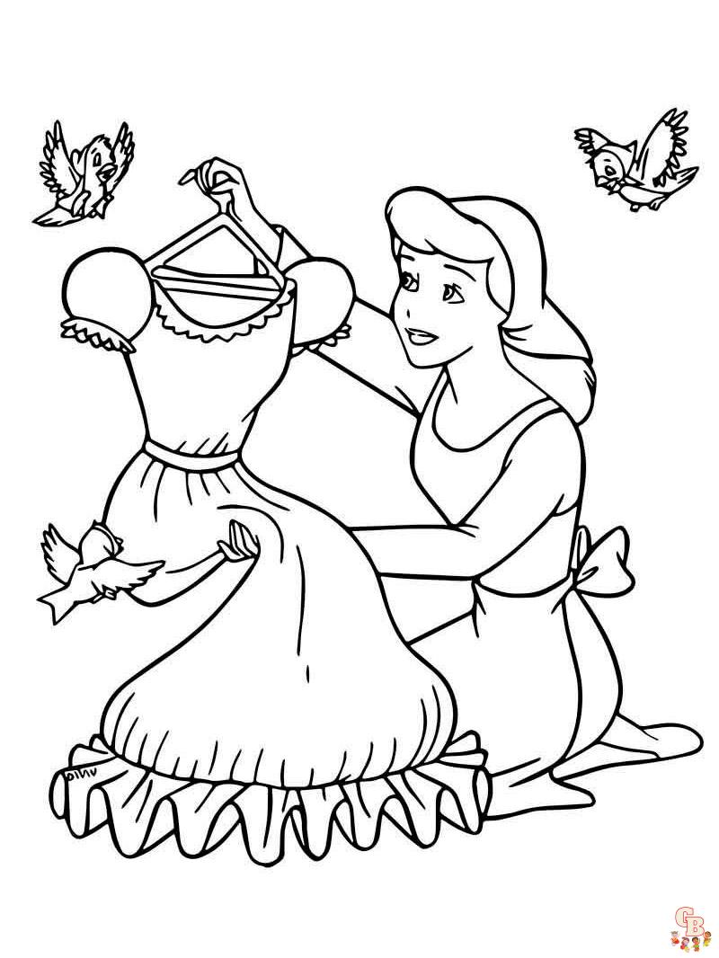 coloriage Cendrillon