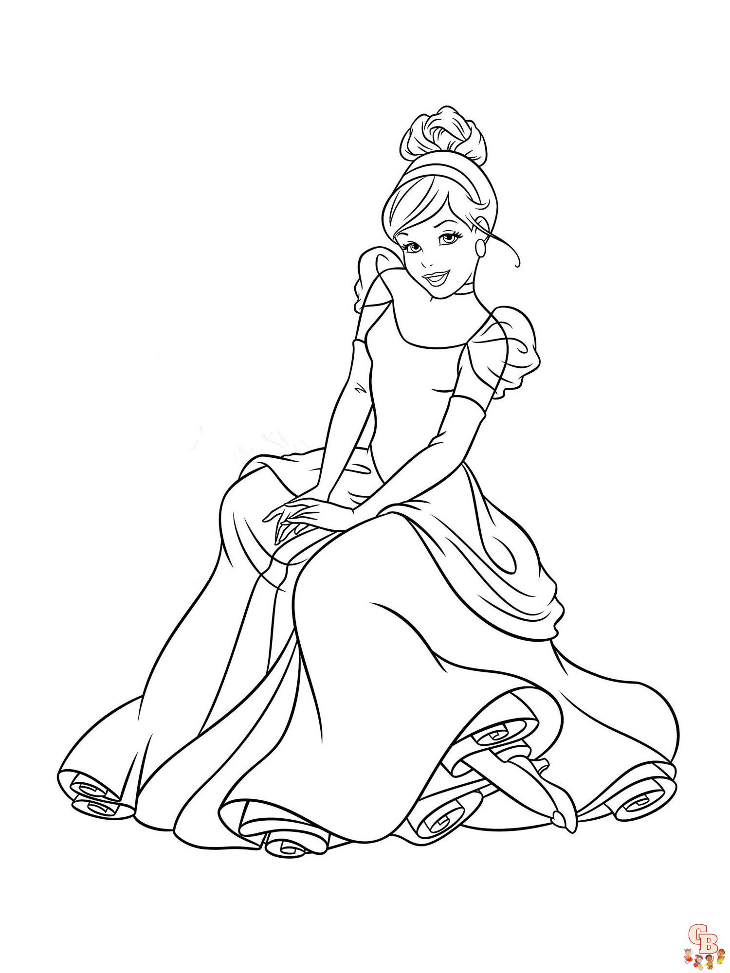 coloriage Cendrillon