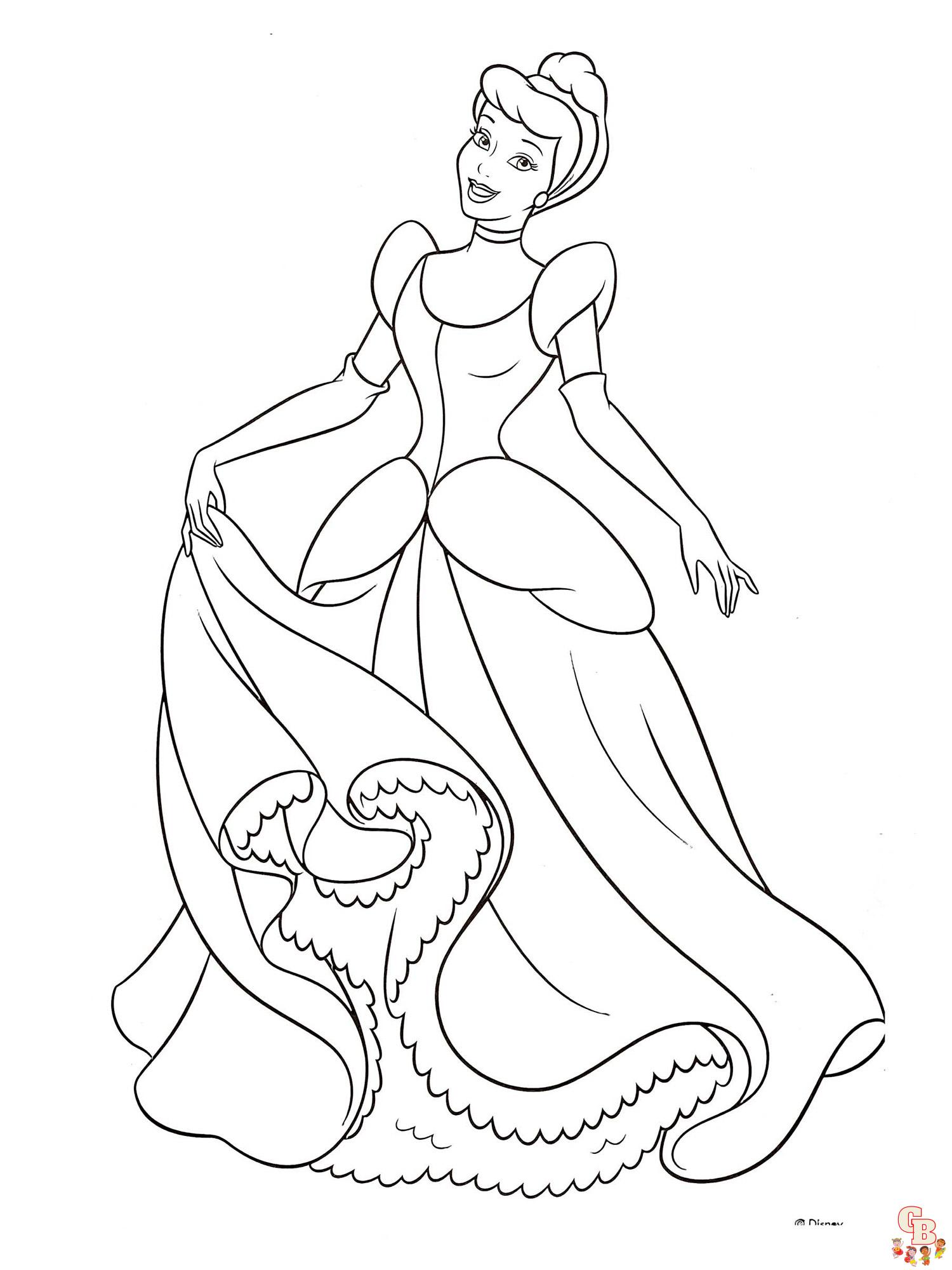 coloriage Cendrillon