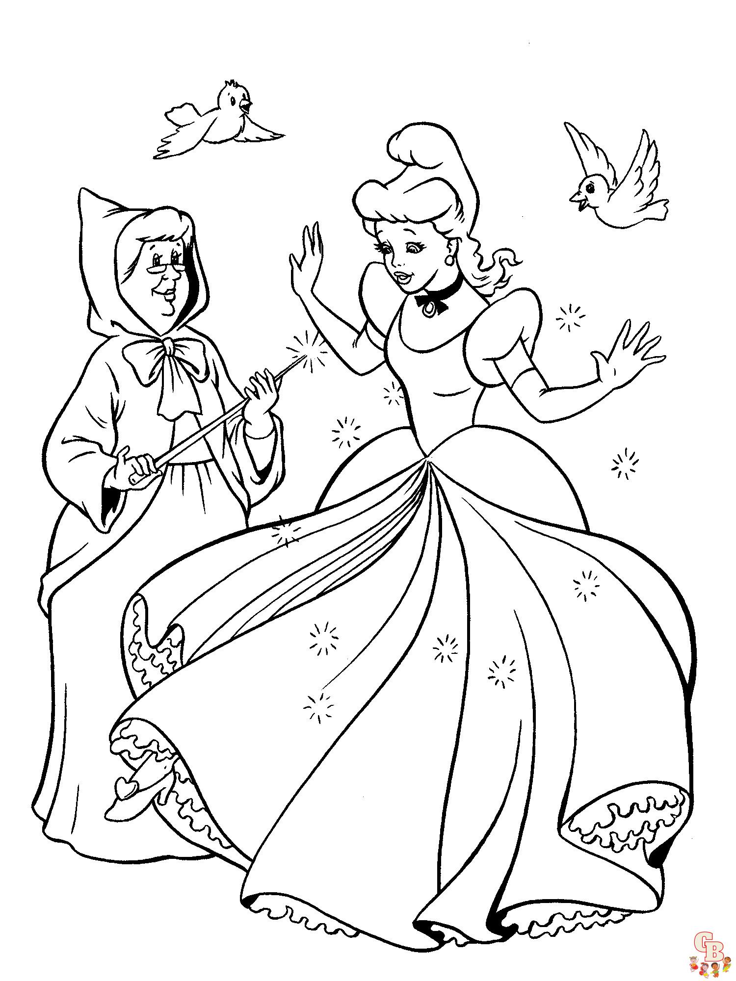 coloriage Cendrillon