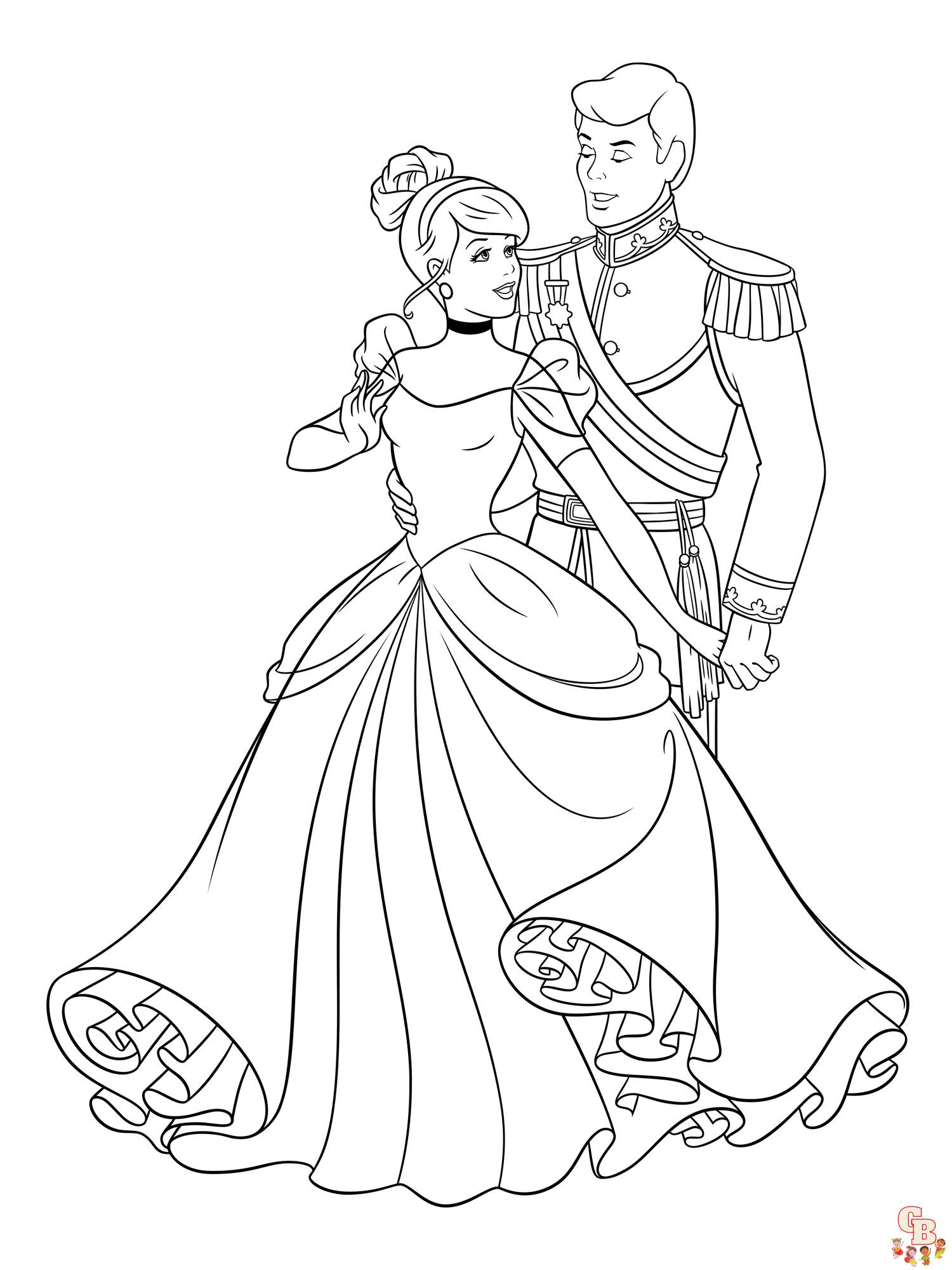 coloriage Cendrillon