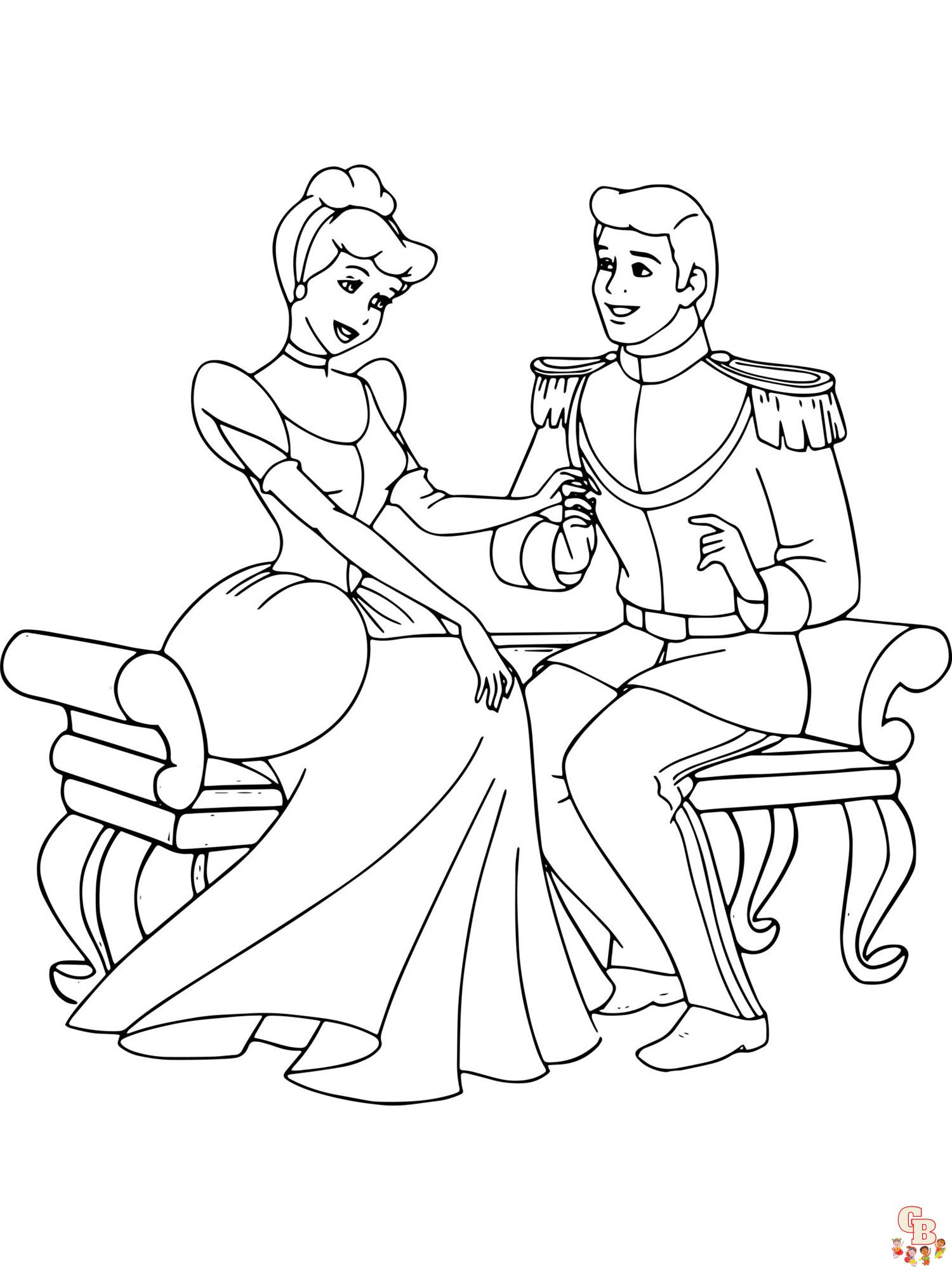 coloriage Cendrillon