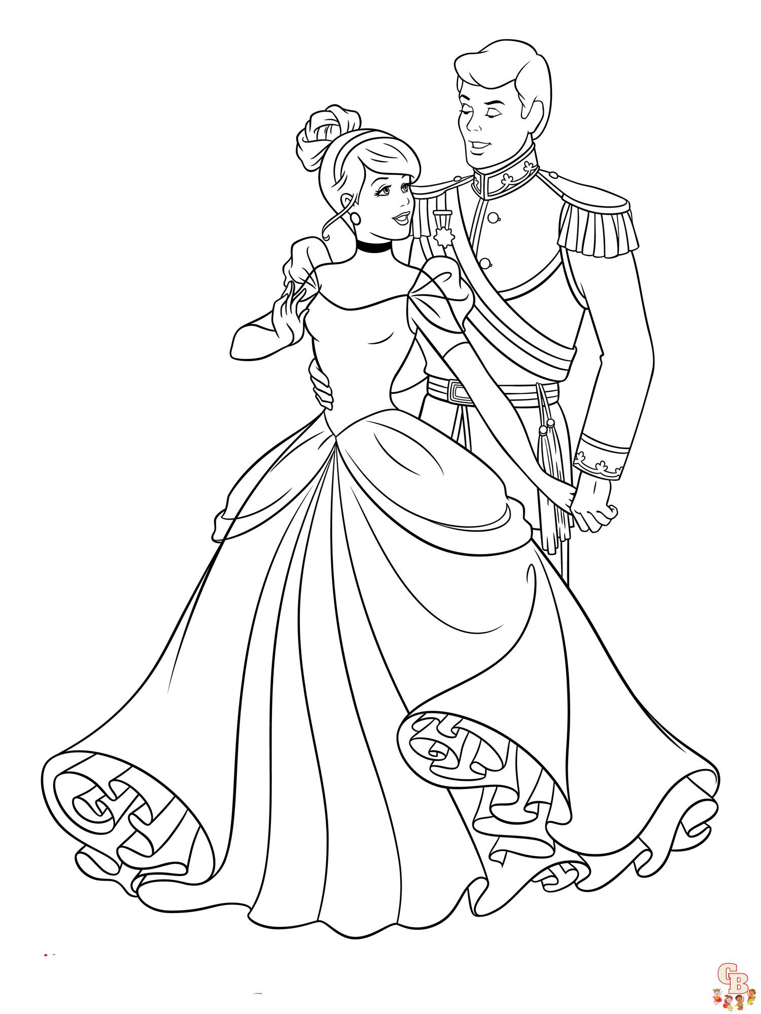 coloriage Cendrillon