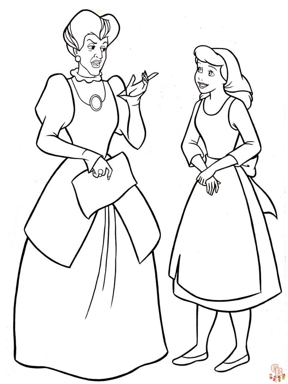 coloriage Cendrillon