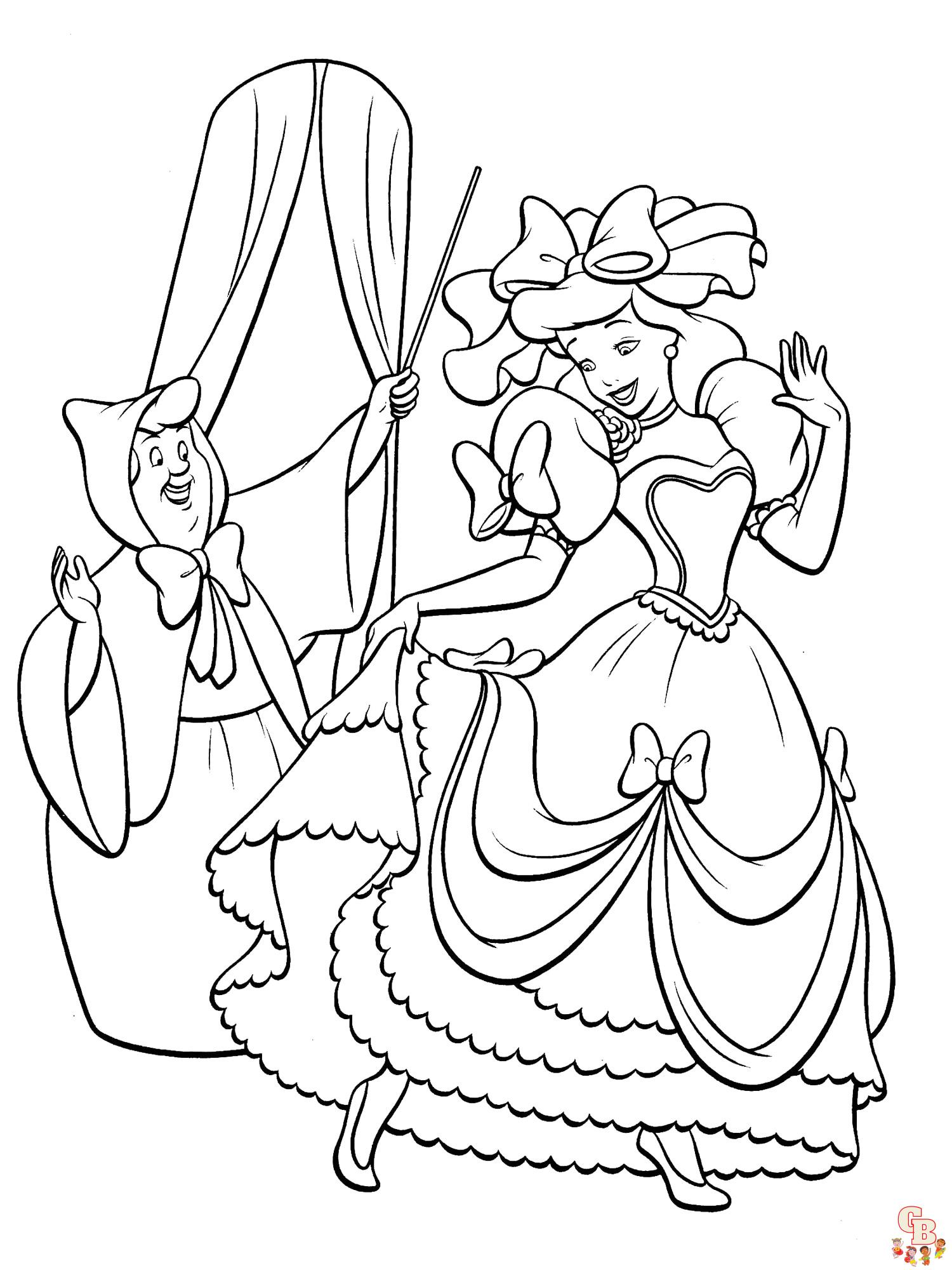 coloriage Cendrillon