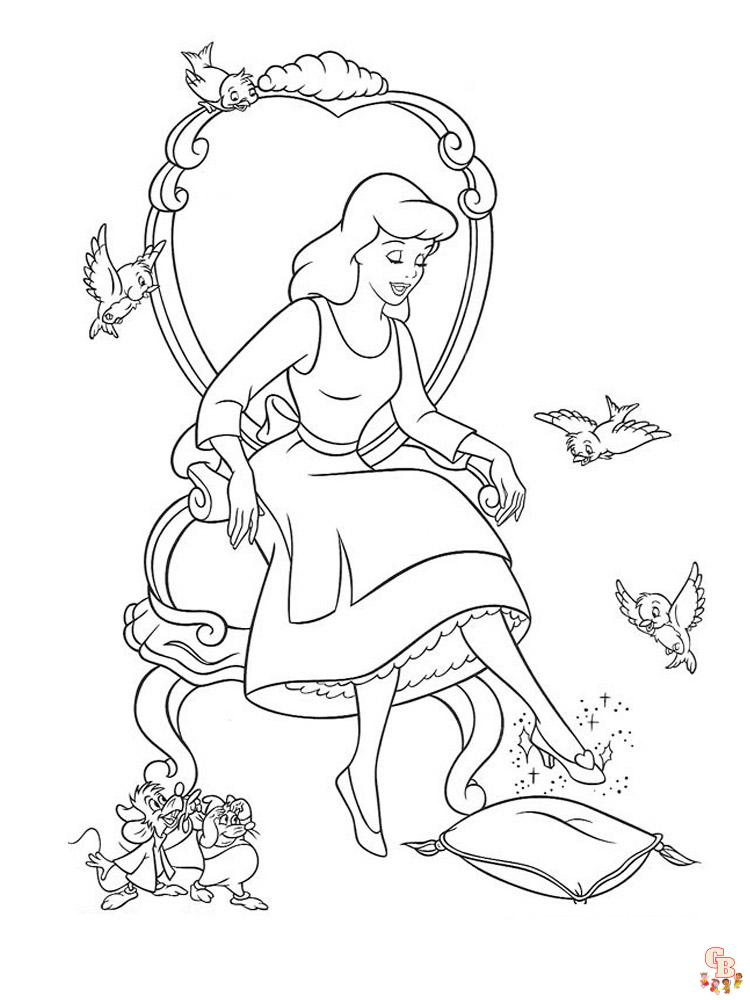 coloriage Cendrillon