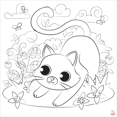 coloriage Chaton