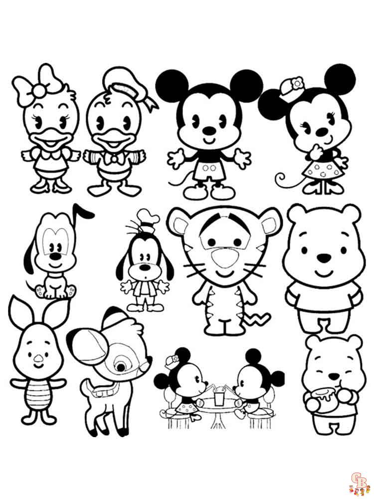 coloriage Kawaii Disney