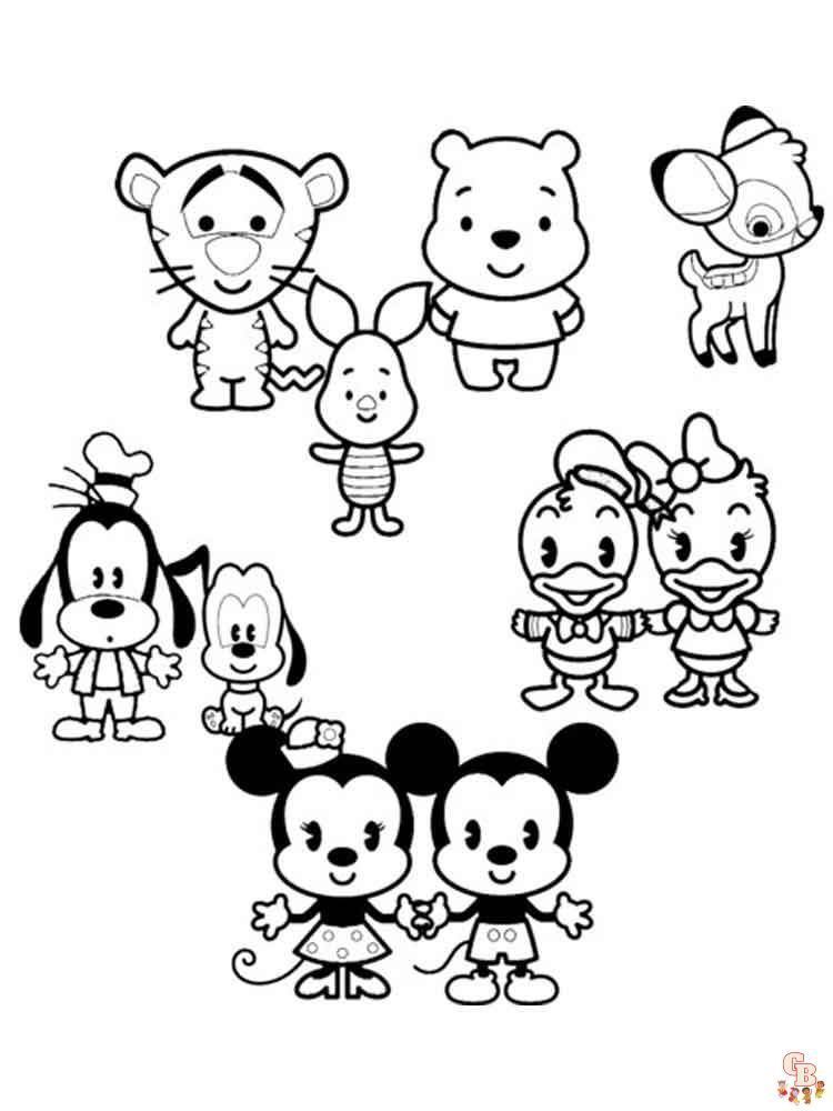 coloriage Kawaii Disney