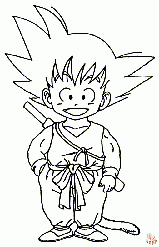 coloriage Sangoku