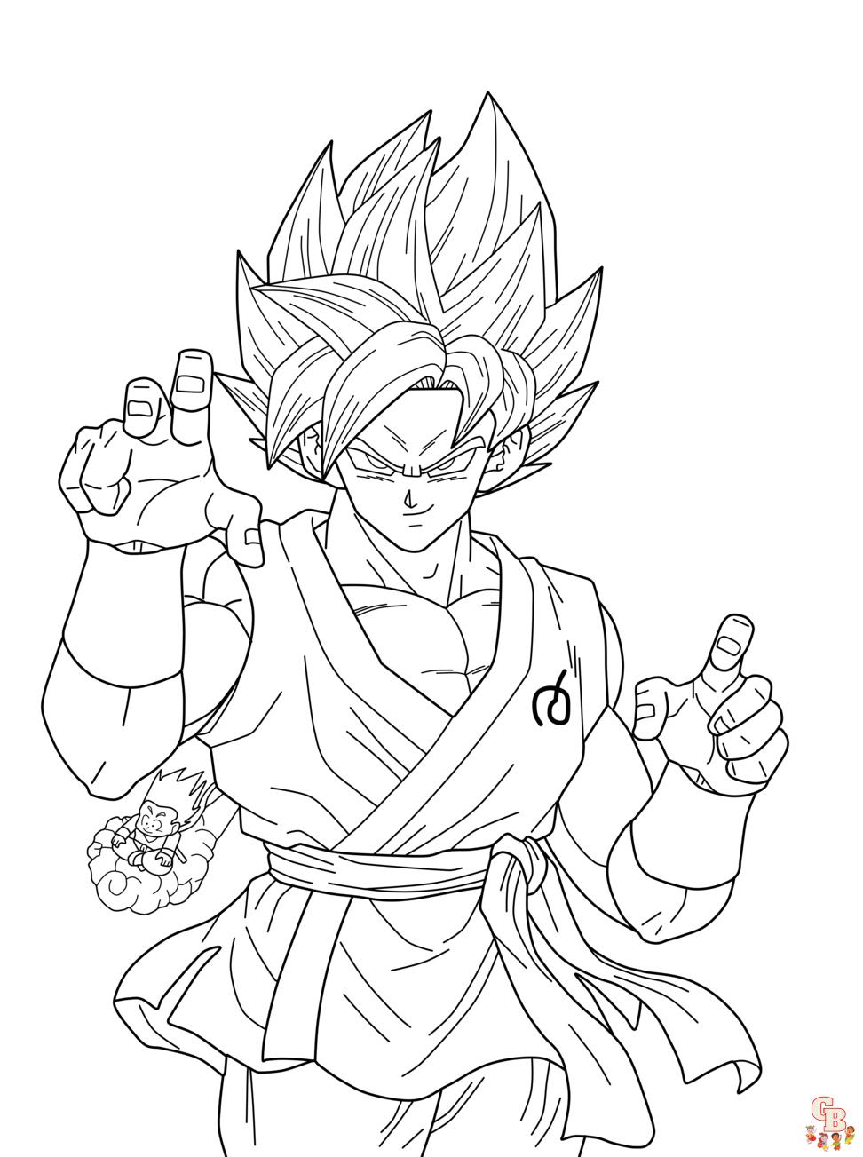 coloriage Sangoku