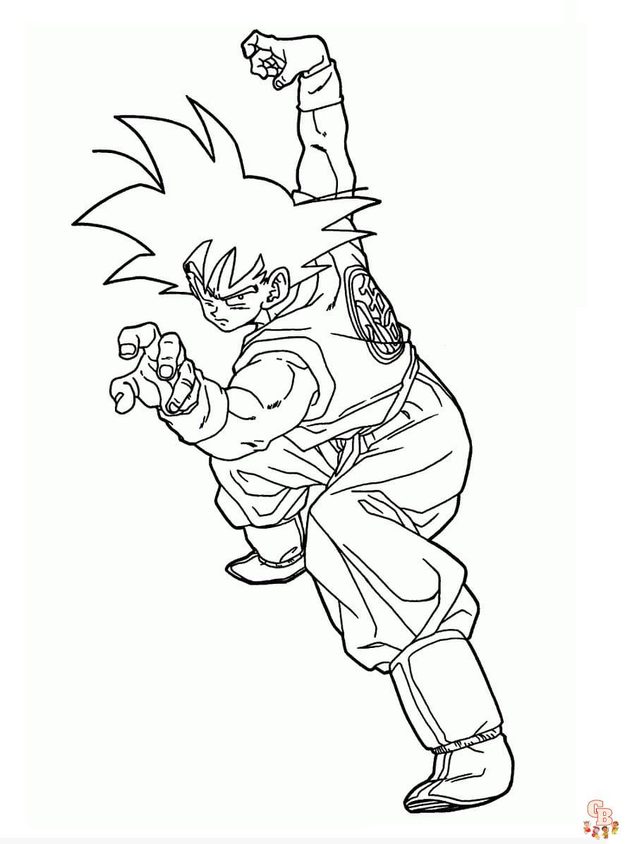 coloriage Sangoku