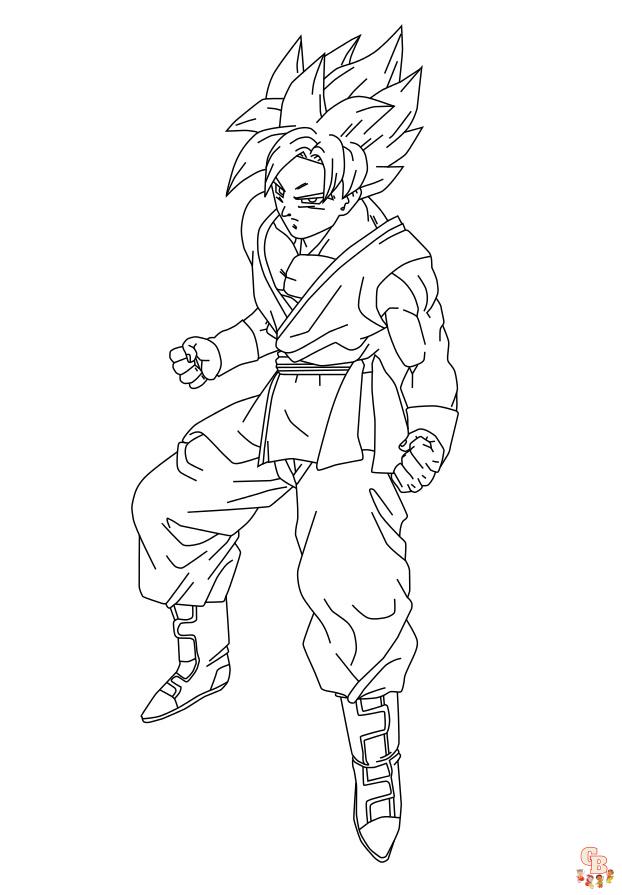 coloriage Sangoku