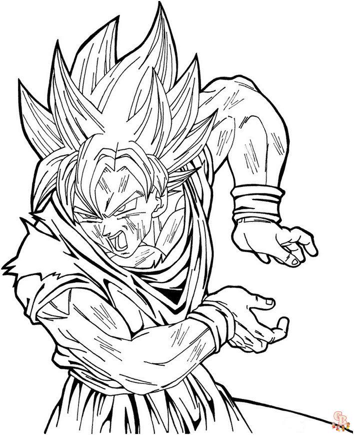 coloriage Sangoku