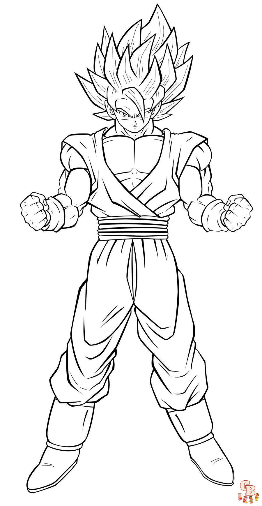 coloriage Sangoku