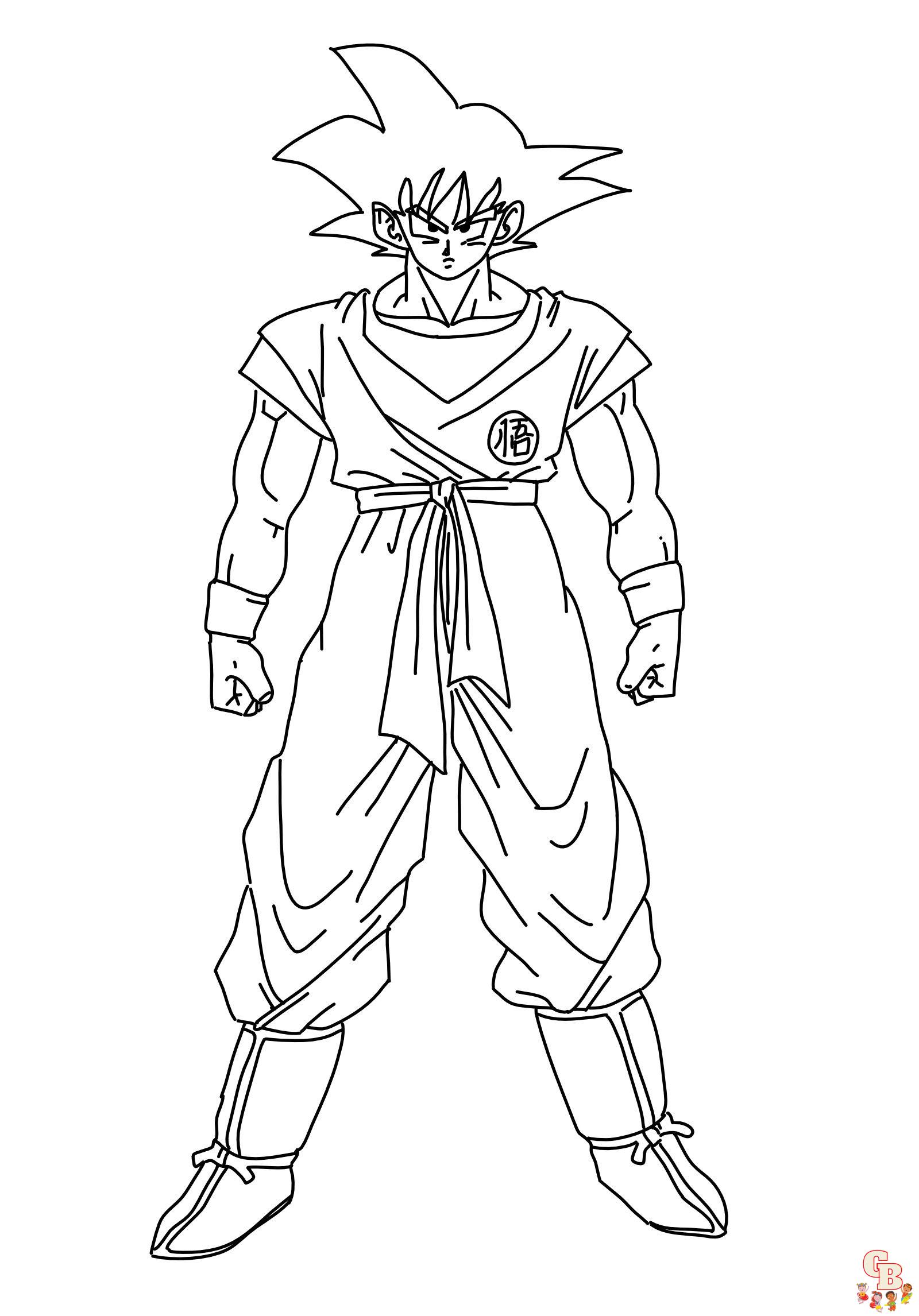 coloriage Sangoku