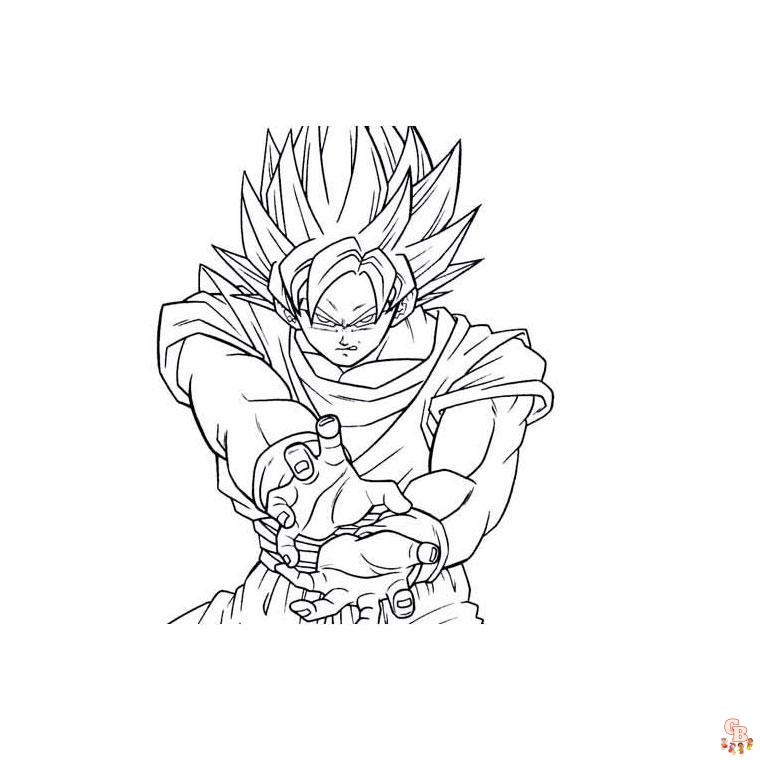 coloriage Sangoku