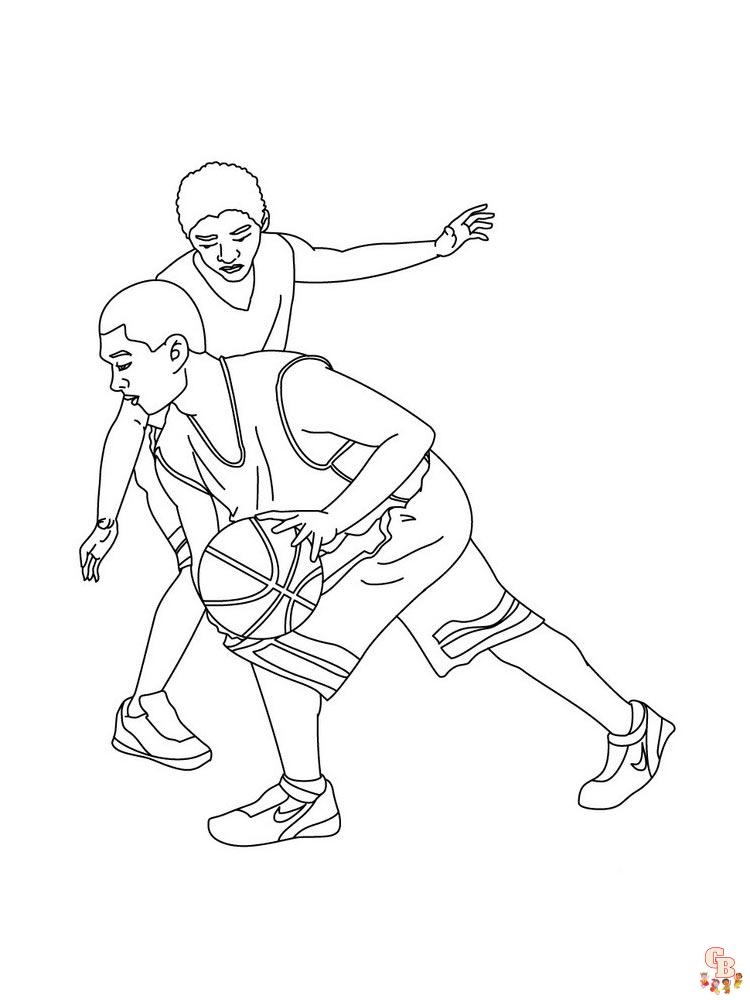 coloriage basketball