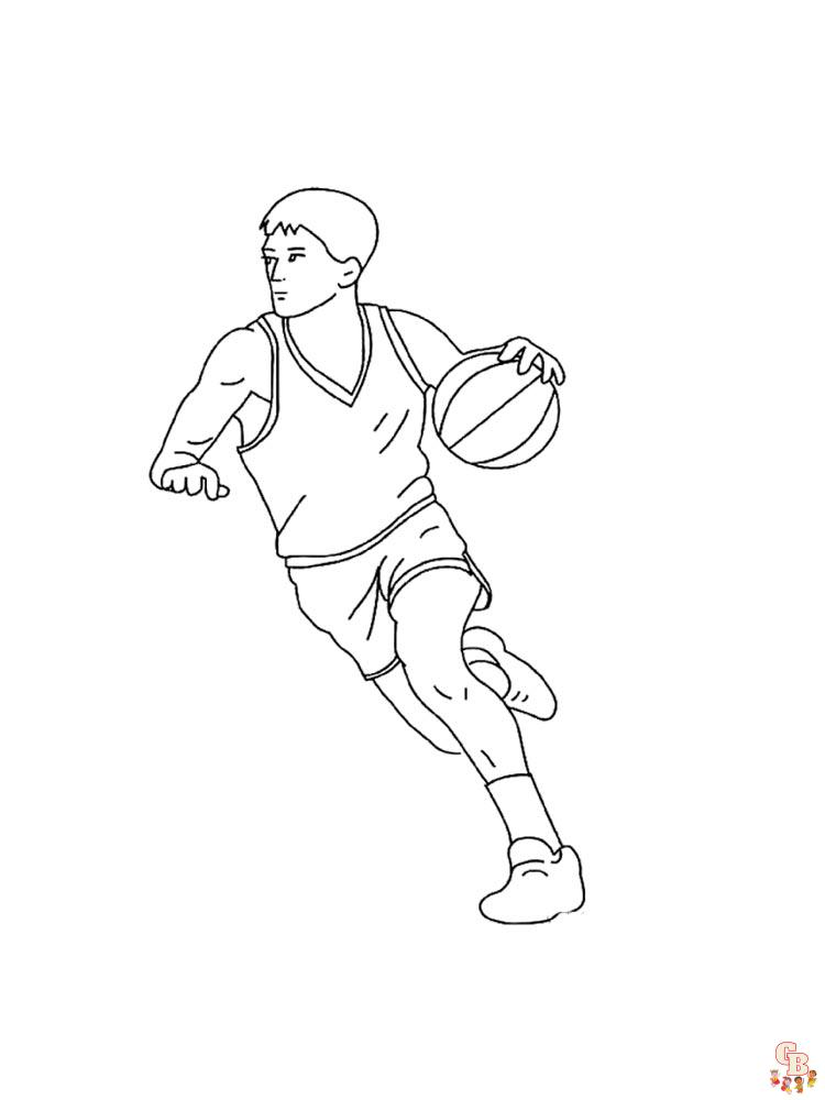 coloriage basketball