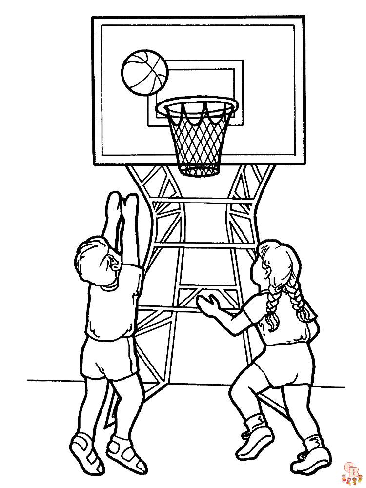 coloriage basketball