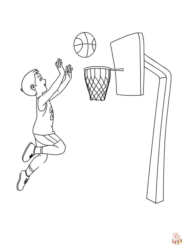 coloriage basketball