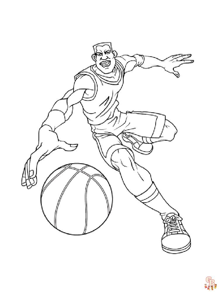 coloriage basketball