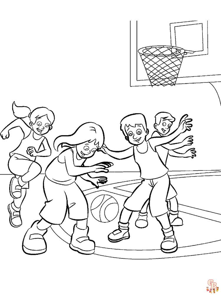 coloriage basketball