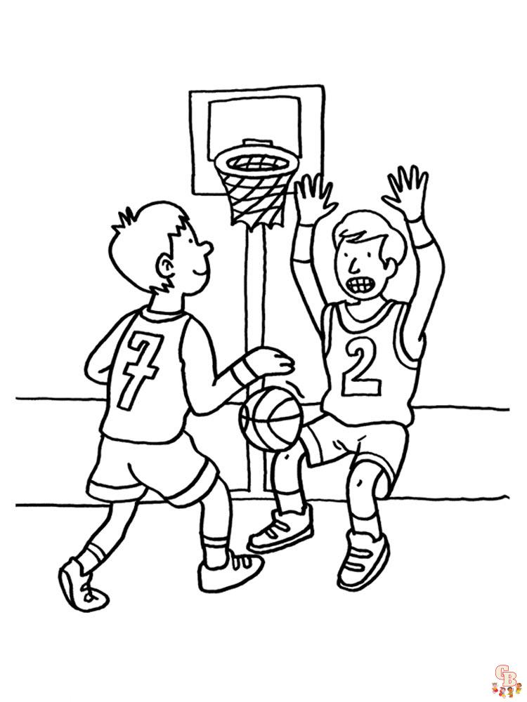 coloriage basketball